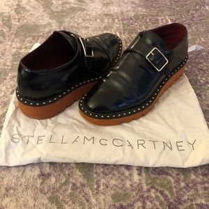 Stella McCartney Odette Black Monk Strap Loafer 37
